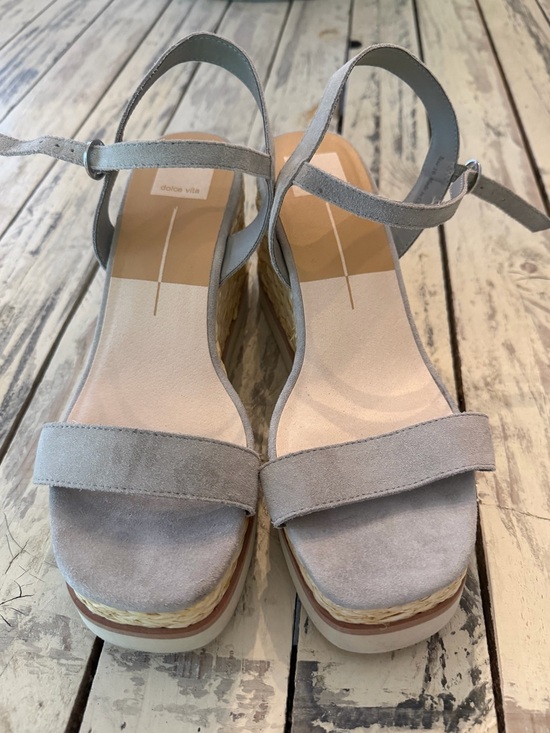 Dolce Vita Shoes - dolce vita espadrille wedge grey suede